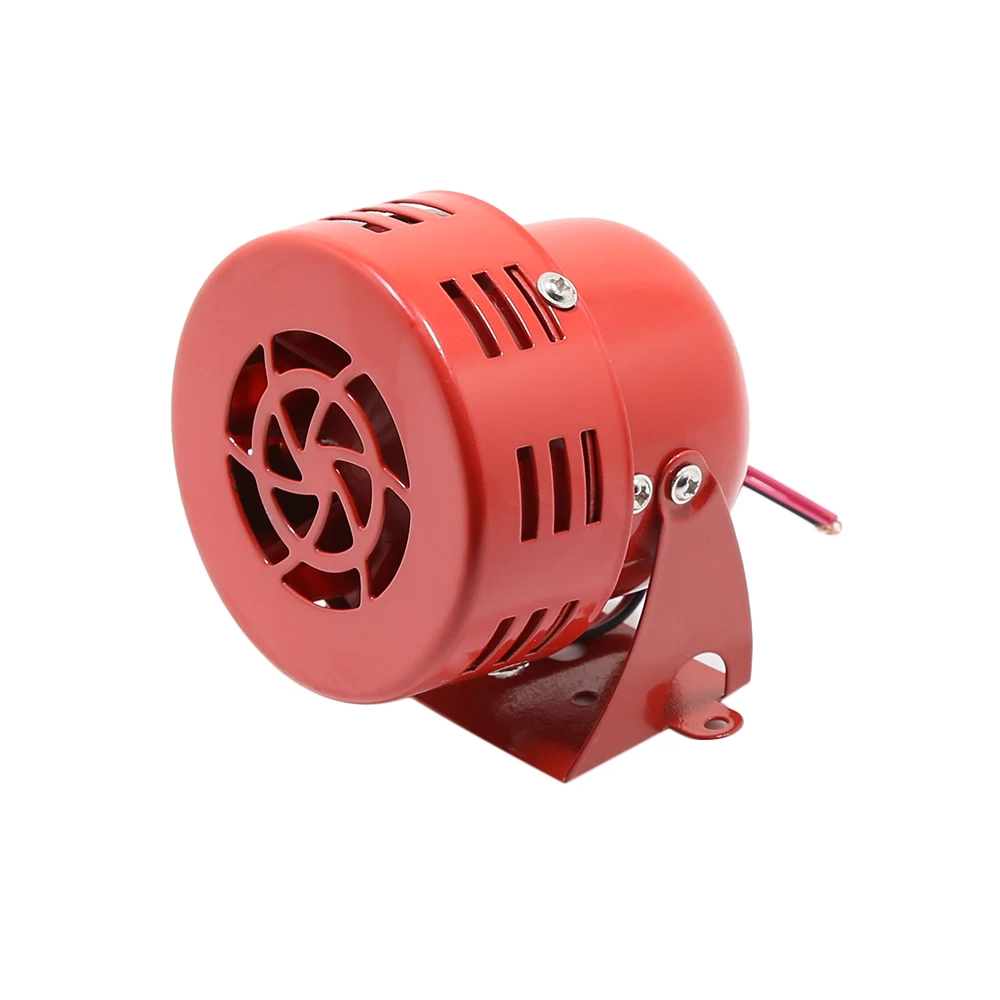 

Loud Sound Horn 12V 105dB Electric Car Driven Brake Motor Air Raid Siren Horn Alarm Loud 50s Red for Car Truck Motorcycle