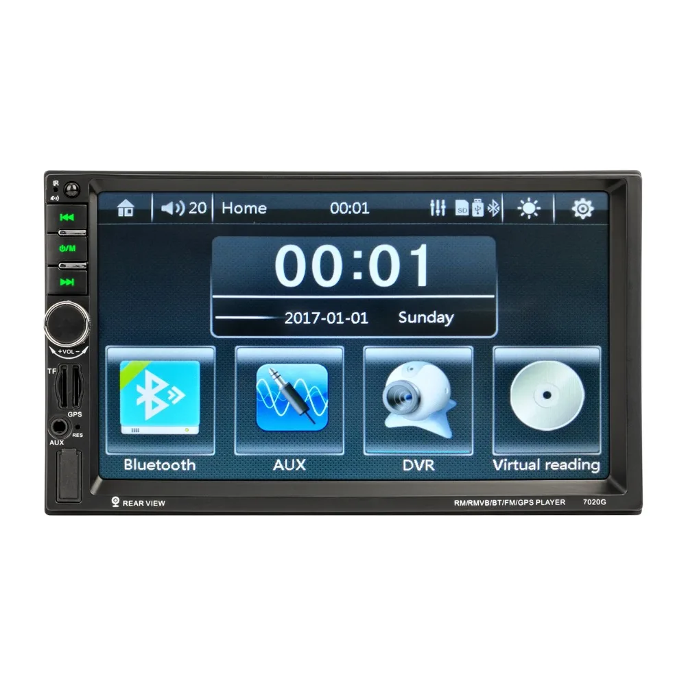 Gps навигация 7020G Авторадио 2 Din мультимедийное автомобильное радио стерео зеркальное соединение Mp5 плеер FM USB Bluetooth Авто Видео автомобильное радио