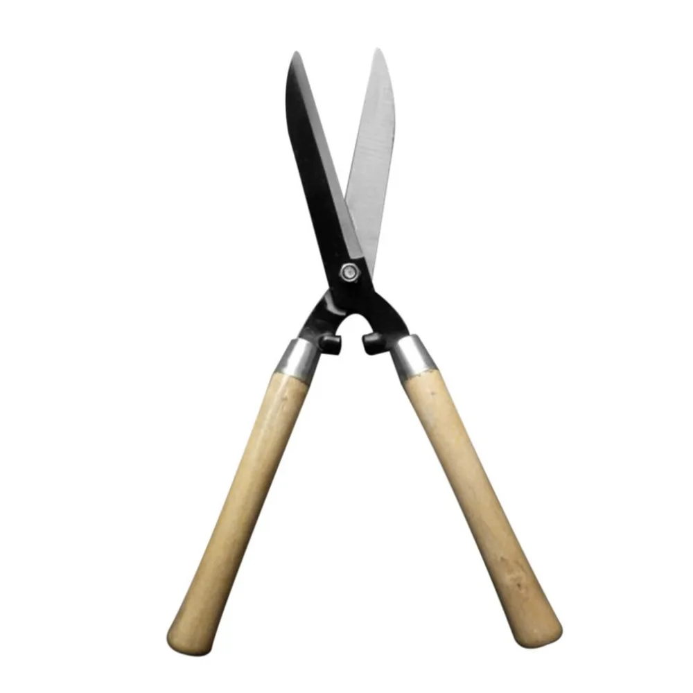 Pruning Scissors Hedge Shears Clippers with Long Wooden Handle for Garden Shears Shimming Shaping