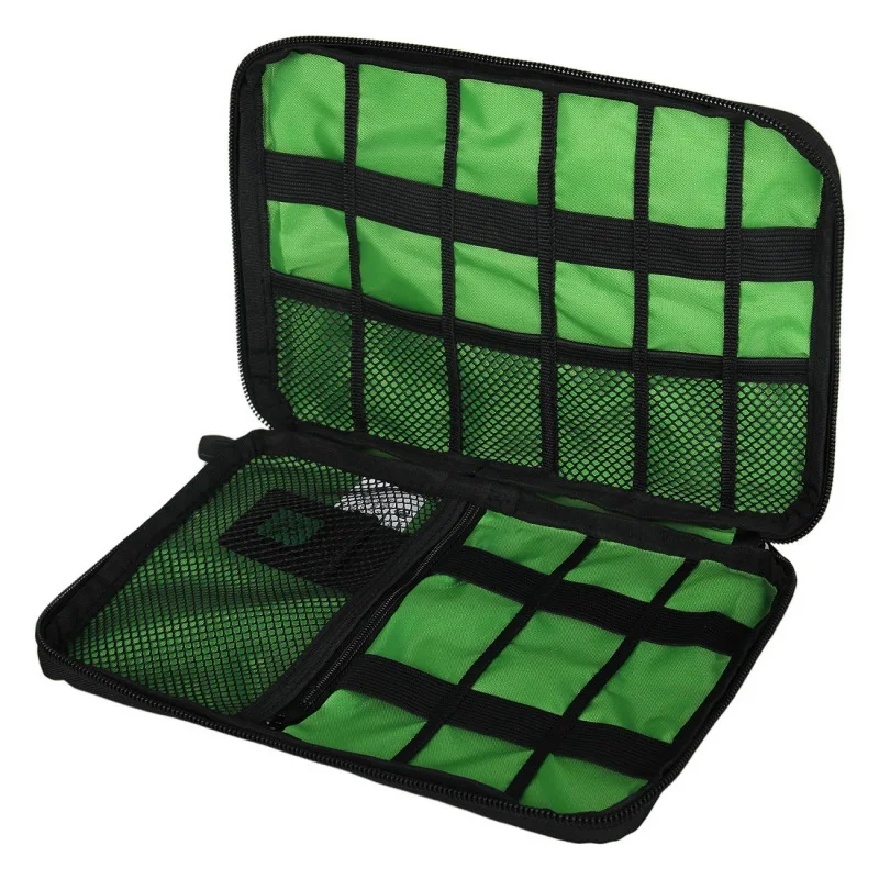 

Portable Organizer System Kit Case For Headphones Digital Gadget Devices USB Cable Pen Travel Insert Storage Bag