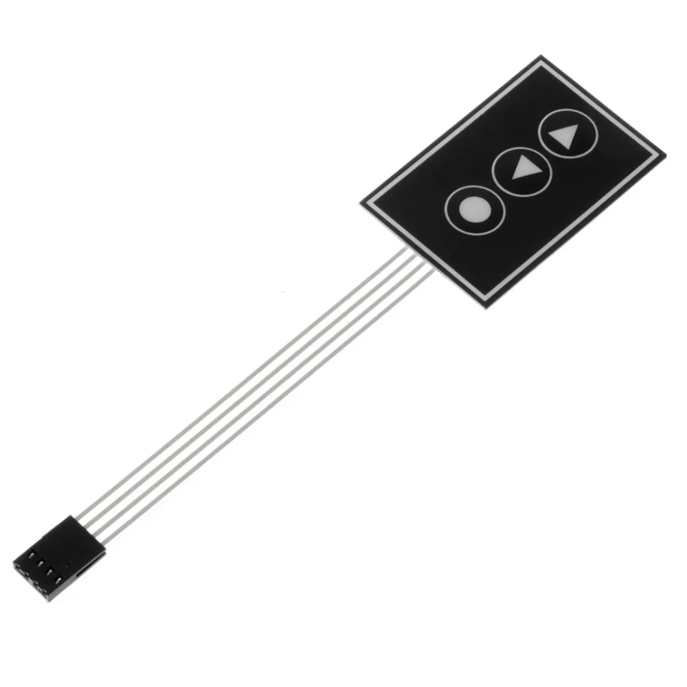 

1x3 Matrix Array 3Key Membrane Switch Keypad Keyboard 1*3Key 36*55mm DIY Arduino
