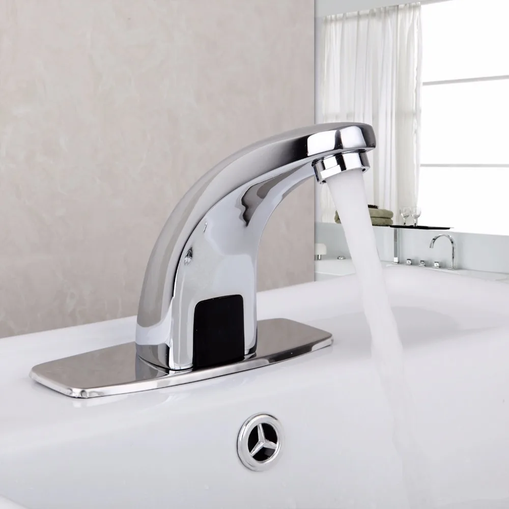  KEMAIDI Bathroom Faucet Kitchen Automatic Sensor Hands Free Brass ORB Black Chrome Polished Swivel  - 32845566615