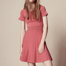 2018 Spring Knitted Dress Ladies Hot Party Dresses