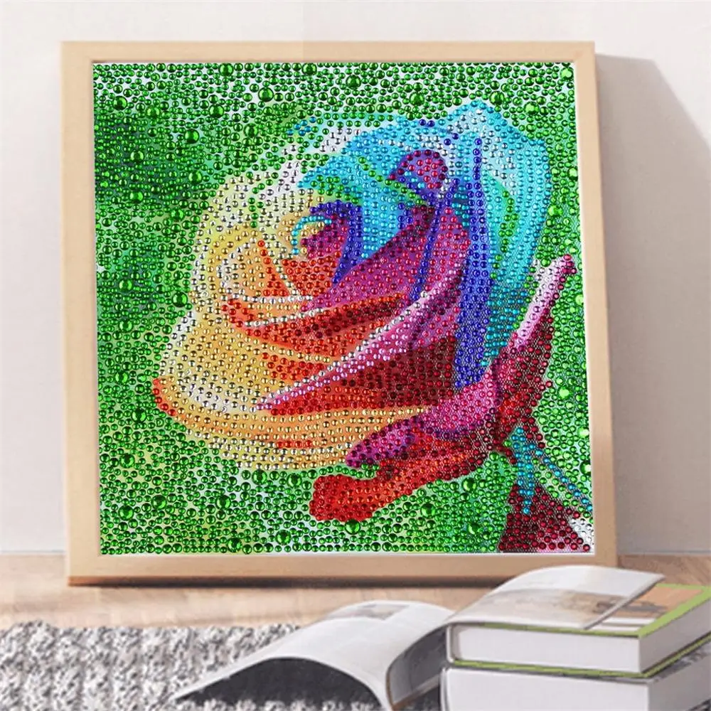 

Full Diamond Painting Diamond Embroidery Cross Stitch Rose Flowers Pattern Rhinestone Picture Diamond Mosaic Home Decoration Q4