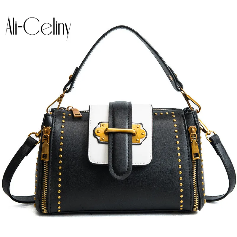 

Brand original design PU Bucket Bags Famous Brands Women Handbags 2018 Fashion Shoulder Bag Sac A Main Femme Boston