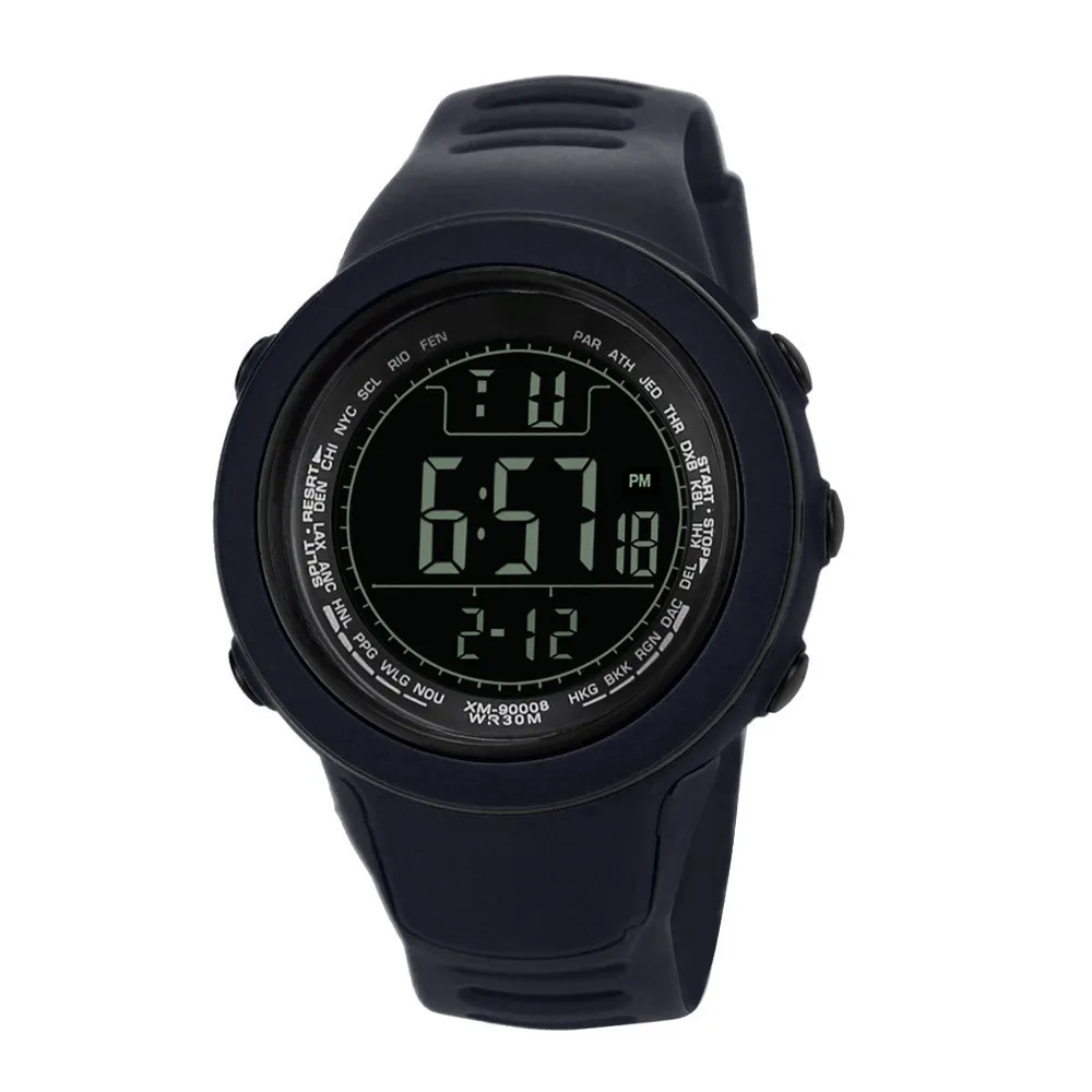 Роскошные Брендовые мужские спортивные часы для дайвинга 50 м цифровые светодиодные армейские часы мужские модные повседневные электронные наручные часы Relojes