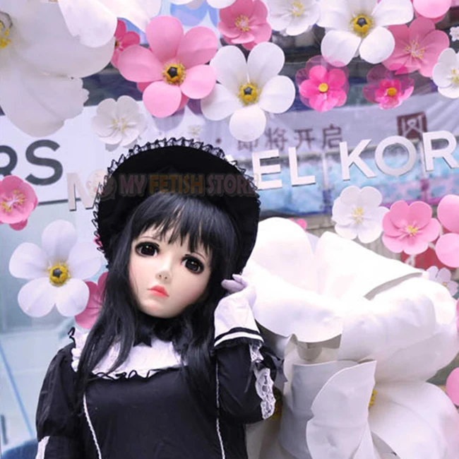 (Yan 04)Gurglelove Женщины Милая девочка каучуковые полуголовы Kigurumi BJD Маска Косплей
