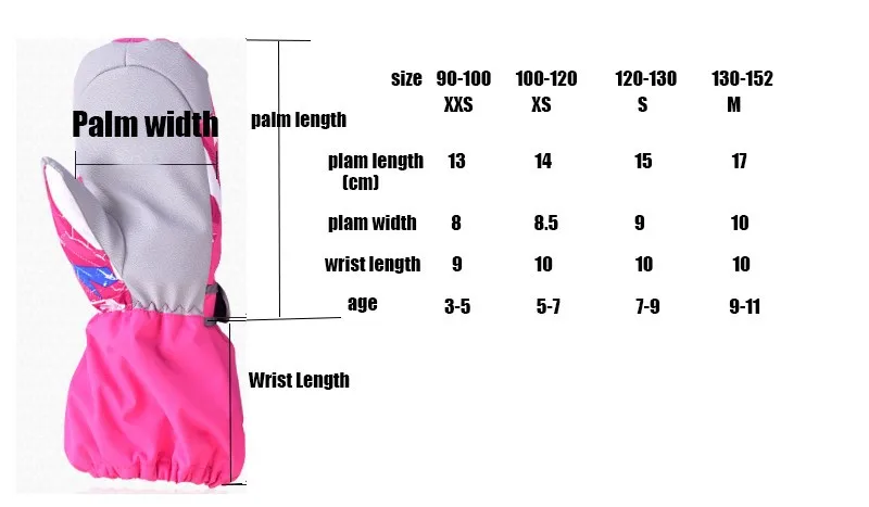 Прямая поставка; Новинка; детские зимние лыжные перчатки для мальчиков и девочек; лыжные перчатки для езды на велосипеде; теплые водонепроницаемые ветрозащитные зимние лыжные перчатки для детей