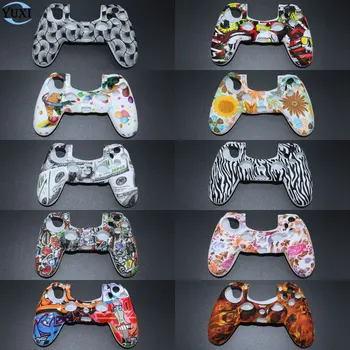 

YuXi Camouflage Camo Silicone Gel Rubber Soft sleeve Skin Grip Cover case for Dualshock 4 Playstation 4 PS4 Pro Slim Controller