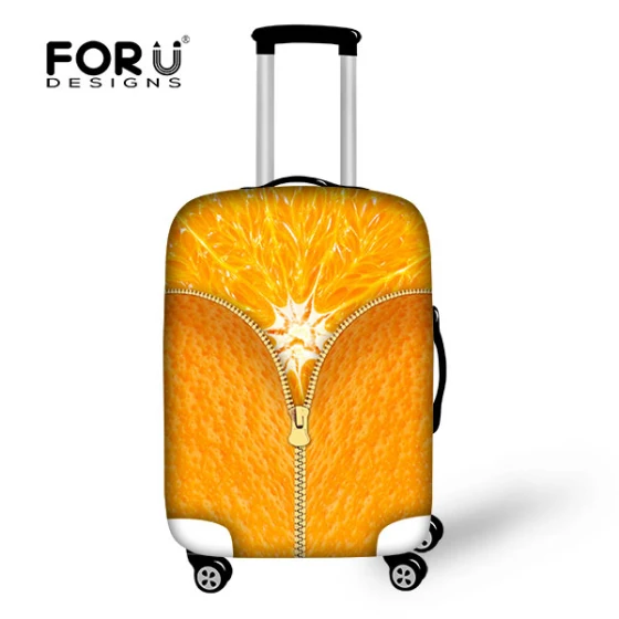 FORUDESIGNS/эластичная сумка аксессуары 3D фруктовые принты Think спандекс багаж защитный чехол для 18-30 дюймов костюм чехол Крышка - Цвет: B0065