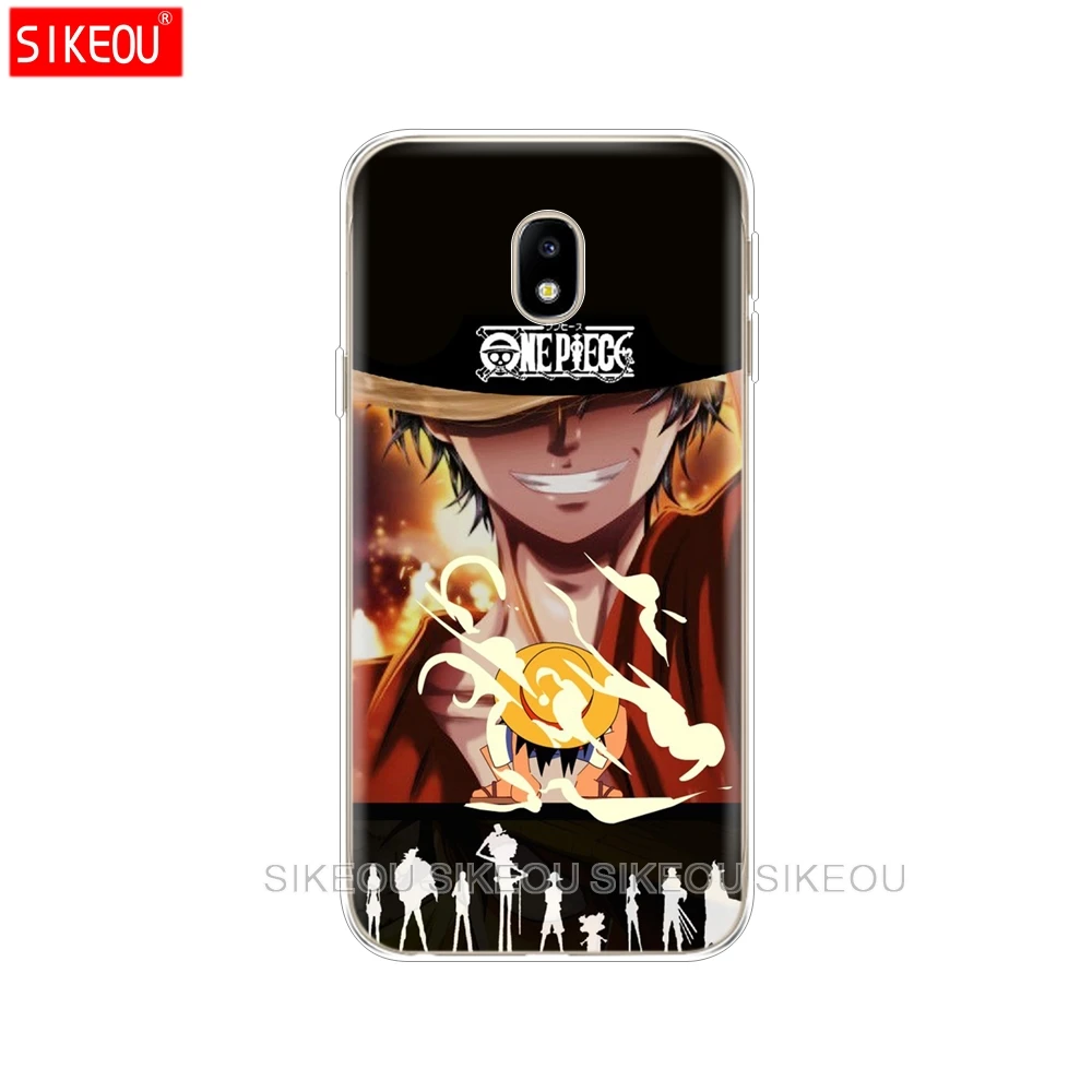 Силиконовый чехол для телефона Samsung Galaxy J3 J5 J7 2017 года J330 J530 J730 PRO j2 2018 One Piece Luffy Zoro