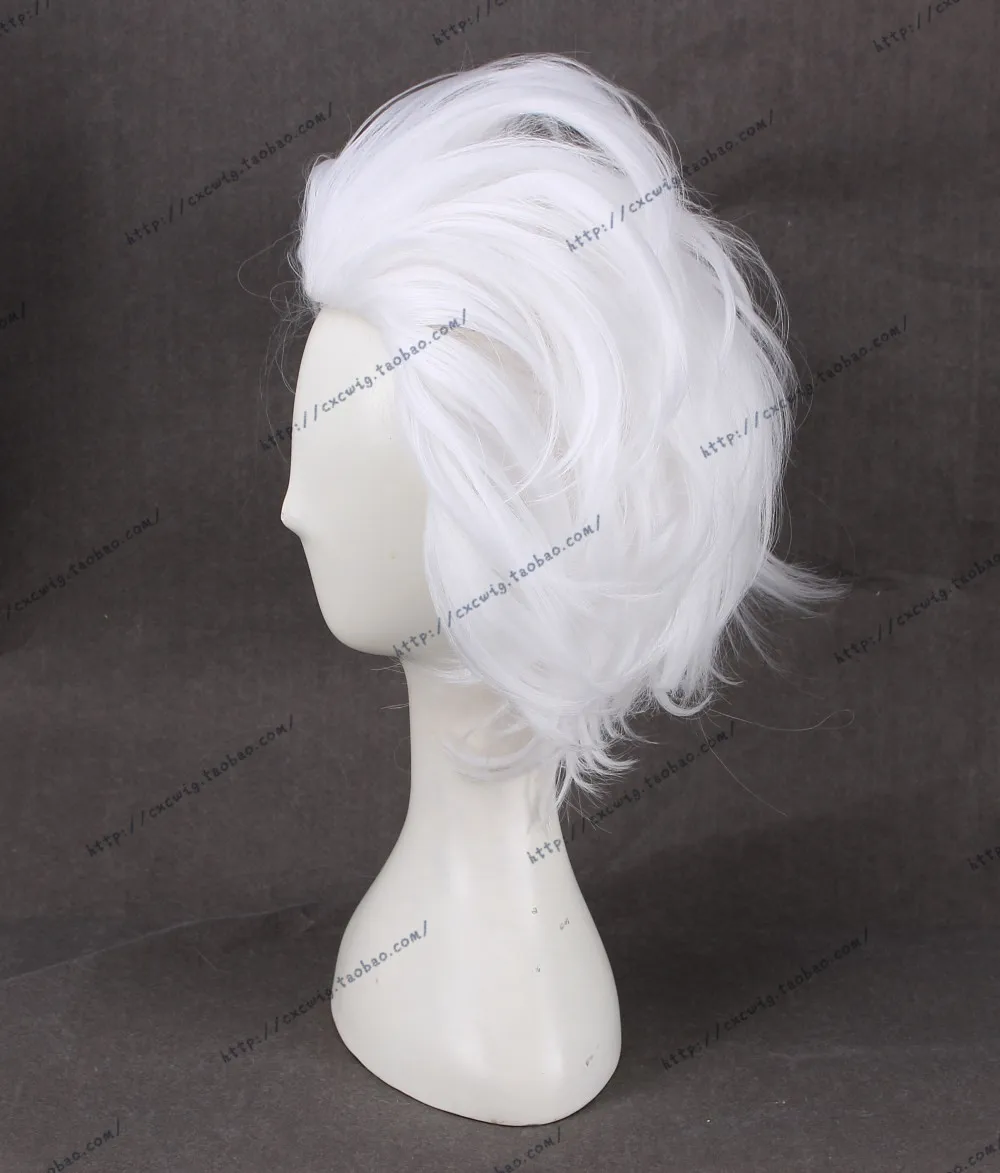 Ursula косплей парик Русалочка белый короткий синтетический парик для лица для взрослых