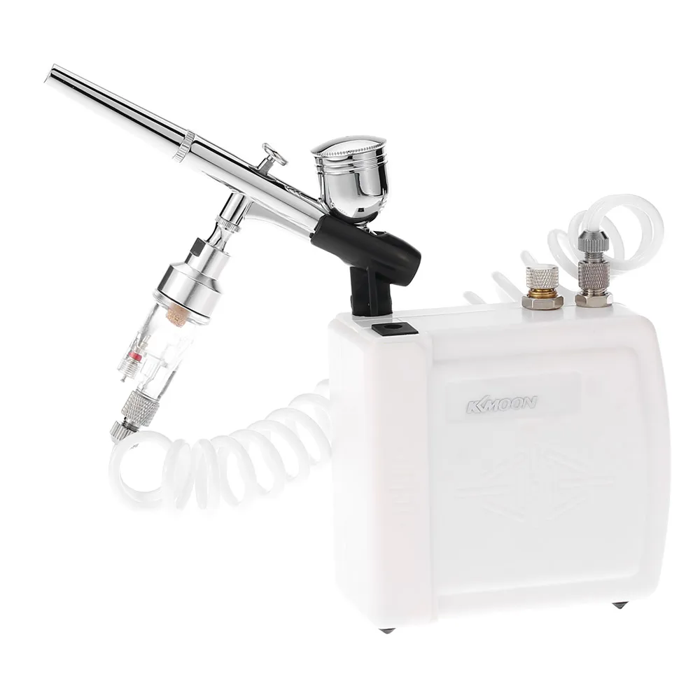 

Gravity Feed Dual Action Airbrush Air Compressor Kit for Art Painting Makeup Manicure Craft Spray Model Air Brush Nail Tool Set