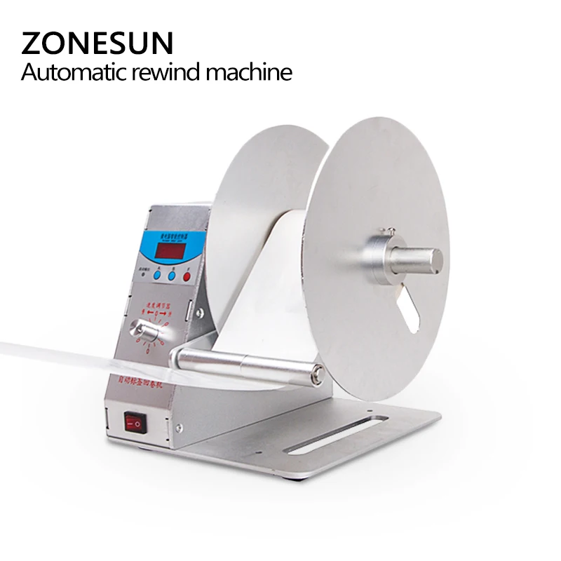 ZONESUN Label Rewinder For Clothing Wash Label Bar Code Label Price Tag Self-Adhesive Label Sticker