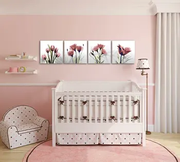 

Canvas Print Wall art Paintings for Home Flower print and poster picture for living room Home Decor