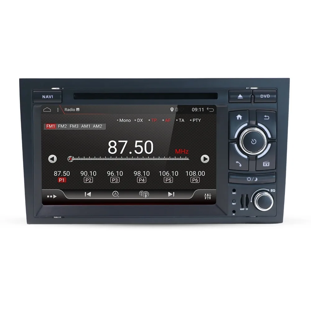 Double Din Car Stereo, in Dash Audio with GPS Navigation System for Audi A4 2003-2011,7' Muti-Touch Capacitive with Android 7.1 Double Din Car Stereo, in Dash Audio with GPS Navigation System for Audi A4 2003-2011,7' Muti-Touch Capacitive with Android 7.1