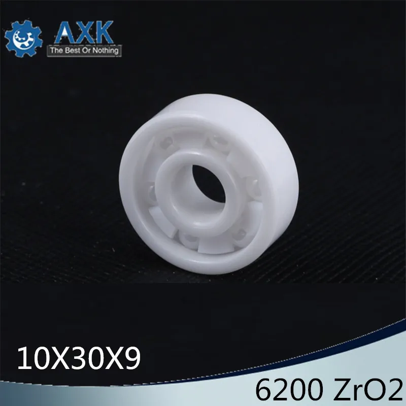 6200 Full Ceramic Bearing ( 1 PC ) 10*30*9 mm ZrO2 Material 6200CE All Zirconia Ceramic Ball Bearings
