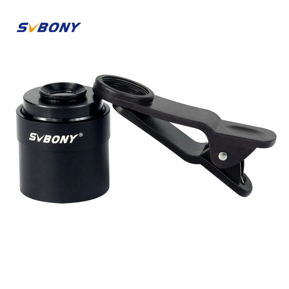 

SVBONY 1.25inch Telescope Eyepiece Cell Phone Holder 10mm with Clip for Phone Astronomy Monocular Binoculars Telescope F9113A