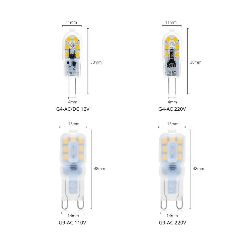 AC 220 В DC 12 светодиодный светильник 3 Вт 5 2835SMD для шкафа G4 G9 кухонного Шкаф гардероб