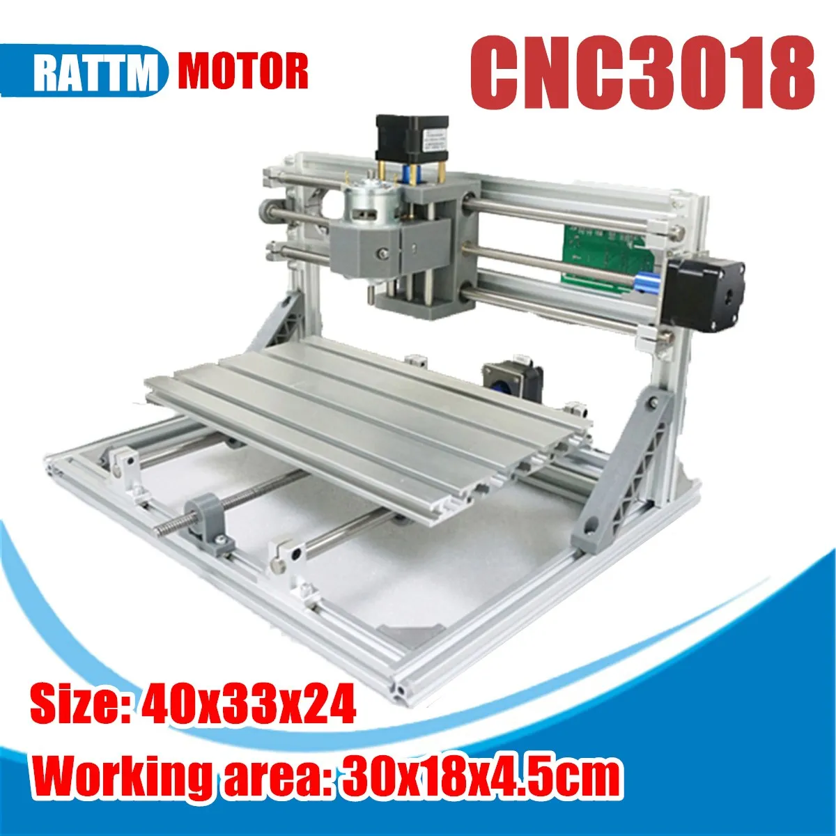 

3018 3 Axis Mini DIY CNC Router GRBL Control Standard Spindle Motor Wood Engraving Machine Milling Engraver