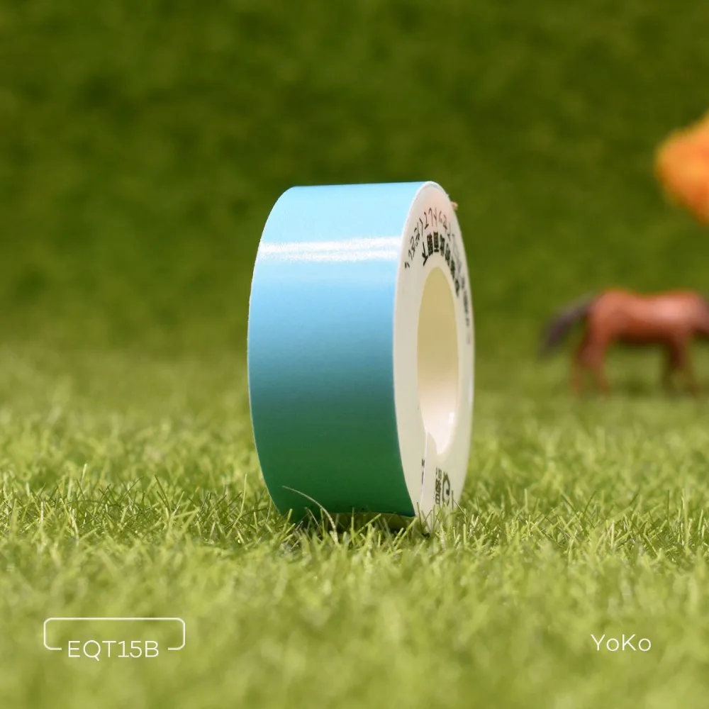 

Blue Color Washi Tape for KingJim LR5C label sticker tapes 15mm*4m used for TEPRA Lite label printers Mini cute sticker