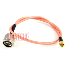 50 см RG142 Низкая потеря серебряное покрытие тефлон 2.4 ГГц 5.8 ГГц Wi-Fi антенны соединительный кабель N мужчины к RP sma разъем