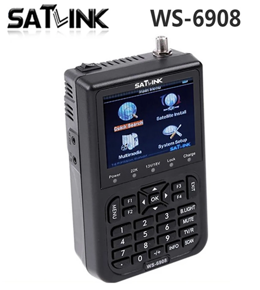 

[Genuine] Satlink WS-6908 3.5" DVB-S FTA digital satellite meter satellite finder ws 6908 satlink ws6908 free shipping post