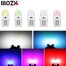 1 pcs Auto T10 Levou Branco Frio 194 W5W LEVOU 168 COB Sílica Carro Super Brilhante Virada Lado Da Placa de Licença lâmpada de luz DC 12 v