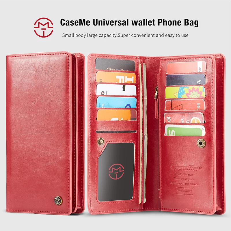

KEFO Universal Wallet Phone Bag Case For LG X Power 2 Spirit Stylo 4 X Cam G3 Stylus D690 Multifunction Long Clutch Wallet Purse