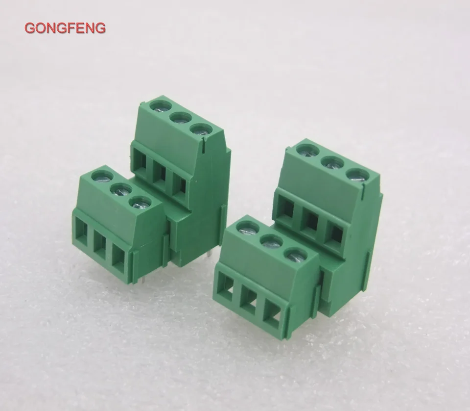 100 шт. Новый 500B-5.0 шаг разъем медь Высокая Низкая Позиция 3 P винт тип PCB Соединительный терминал Бесплатная доставка в Россию