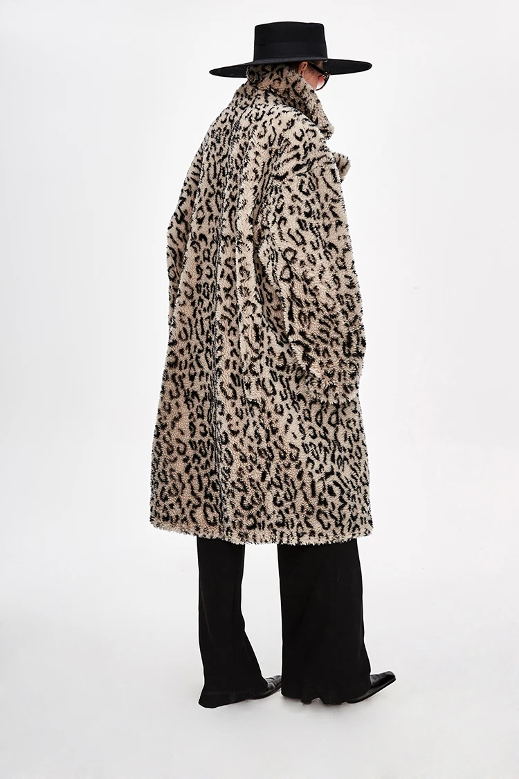 JAZZEVAR пальто с мехом зимные модные женские туфли с мишкой тедди пальто с изображением длинная куртка на натуральном овечьем меху парка свободного кроя из теплая верхняя одежда J8003
