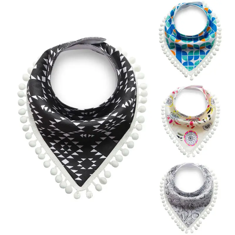 

New Newborn Toddler Infant Baby Boy Girl Kids Bibs Tassel Saliva Cotton Towel