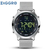 Diggro DI04 Smart Watch 5ATM Waterproof Swimming Fitness Tracker Step Calorie Count Smartwatch Connected For iphone