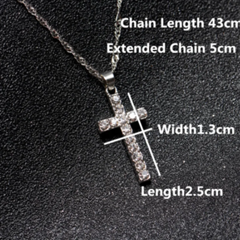 Collier Femme новые модные серебряные ожерелья и подвески с крестом женские мужские