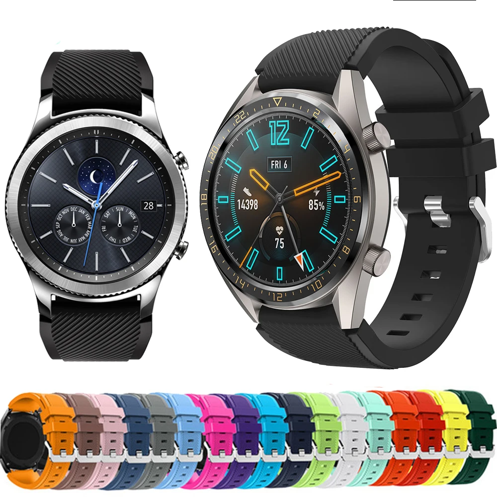 

22mm Strap for Samsung Gear S3 Frontier Classic galaxy watch 46mm smart watch bracelet Band for huawei Watch GT Honor Magic belt