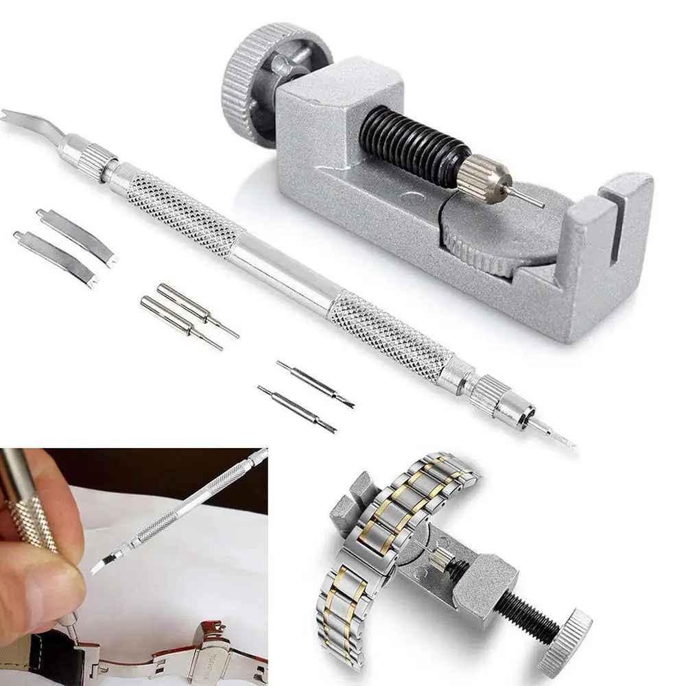 

A Set of exchange Chain Watch Tools Spring Bar Pin Band Link Remover Change Watch Strap Repair Tools Kits saat tamir aletleri
