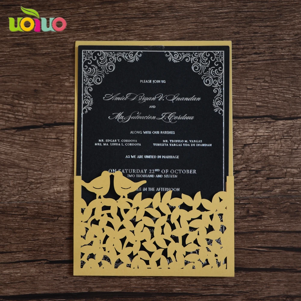 invitation card for opening ceremony laser cut lace grand invitation card design