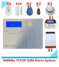 Web IE Browse And App control 868Mhz TCP IP GSM network Alarm system Home Security Alarm