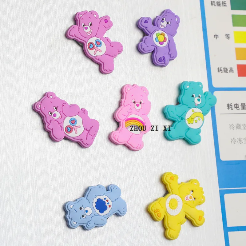 

Care bears Anime action figure fridge magnets prefect quality pvc cartoon rainbow bear love heart bears Toys for children