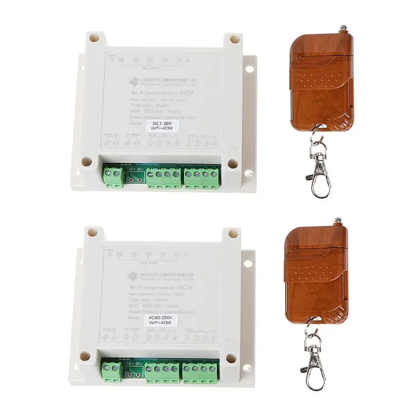 

Free postage WiFi Wireless Relay Module Smart Switch With Remote Control For Home Automation SEP28 Drop shipping