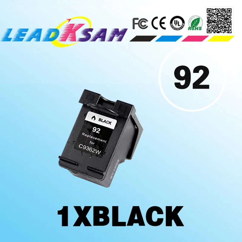 Replace For 92 black ink cartridge compatible for hp92 C9362W PSC 1500 1510 C4180 printer | Компьютеры и офис
