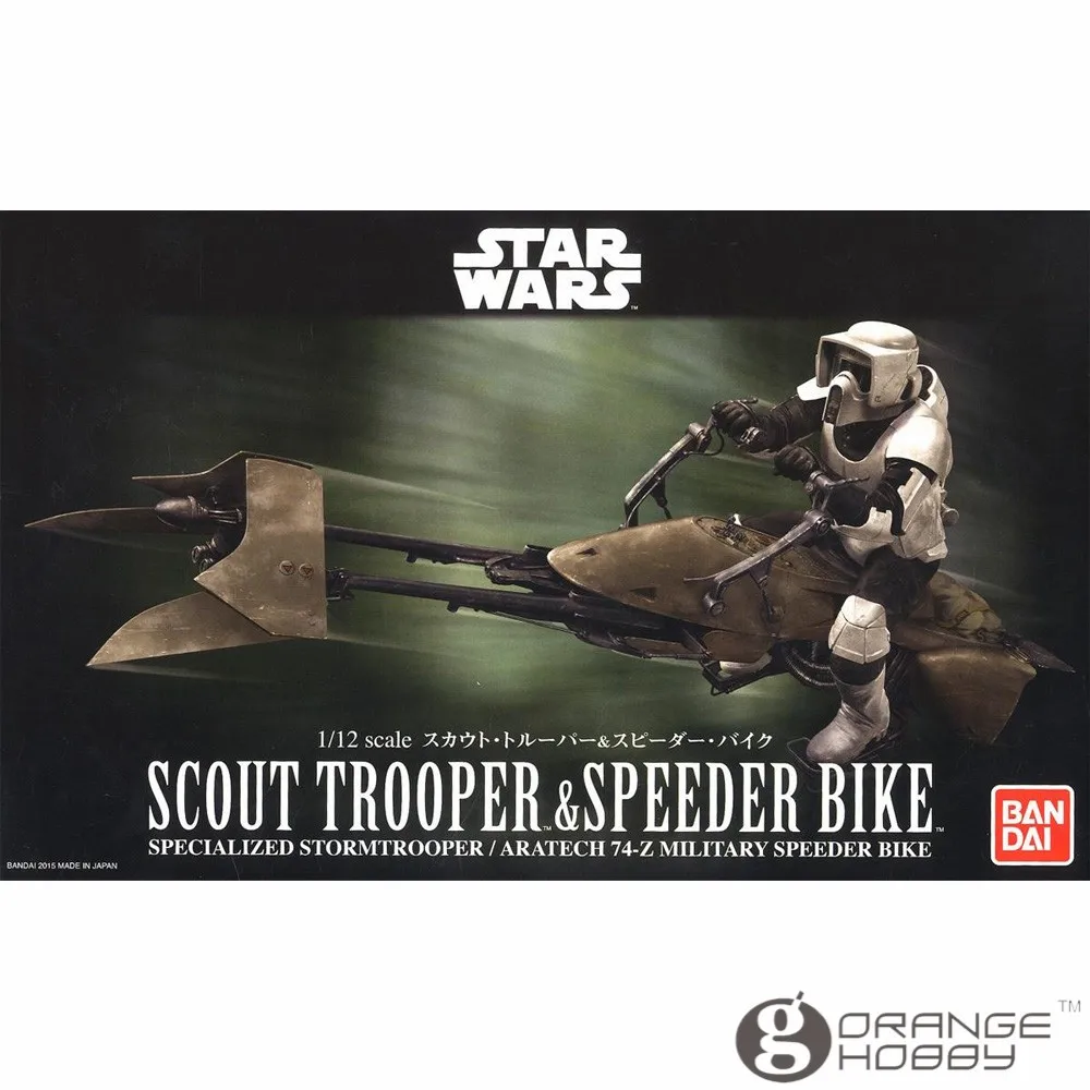 OHS Bandai Звездные войны 1/12 Scout Trooper& Speeder велосипед сборные модели комплекты oh