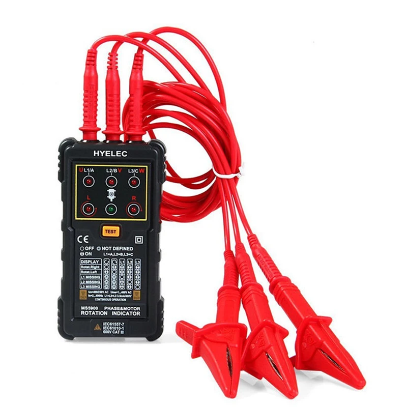 Peakmeter MS5900 трехфазный индикатор вращения двигателя и фазы последовательный