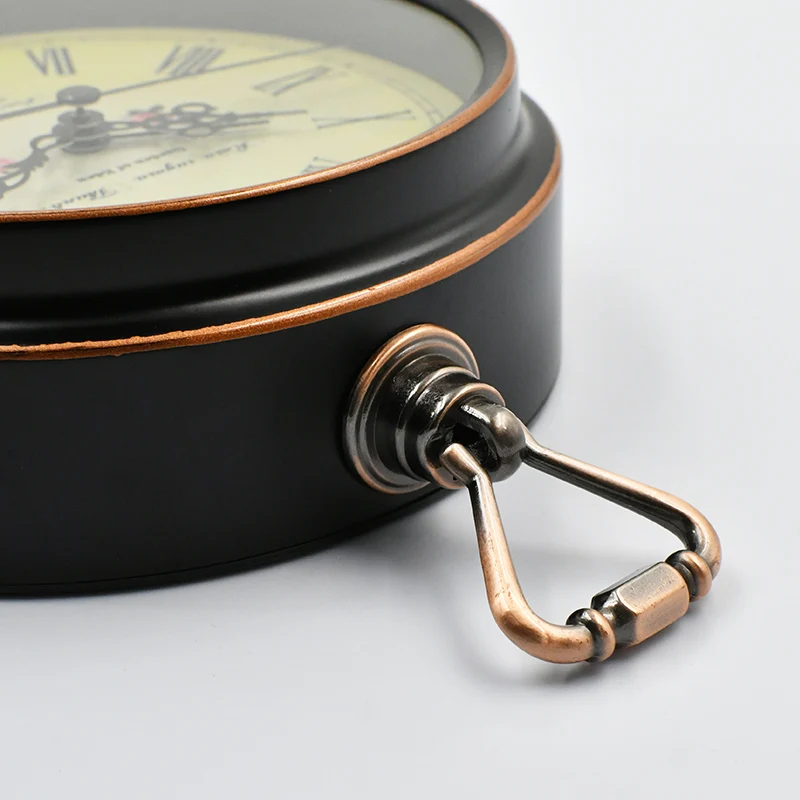 High Grade Vintage Alarm Clock Study Room Desk Table Clock Antique Bedside Wake Up Clock Metal Loud Alarm Desk Clock