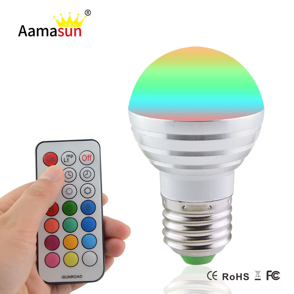 

E27 RGBW Led Light Bulbs 5W AC85V-265V Party Lamps Stage Lighting Effect For Holiday Disco KTV Bar Home Decoration free shipping