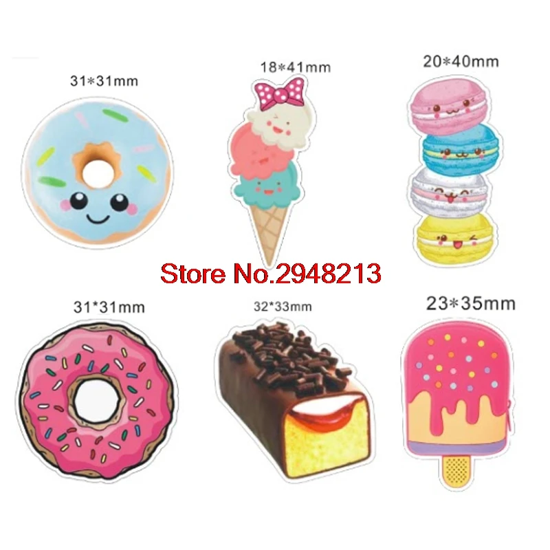 

Cartoon food Donut planar resin crafts for DIY Crafts Embellishment ice creamresin flatback 1.2inch RET1491