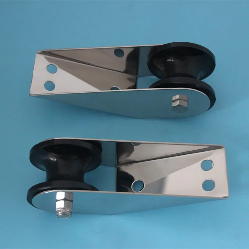 One Pair of Small Bow Anchor Roller 160mm Stainless Steel For Boat