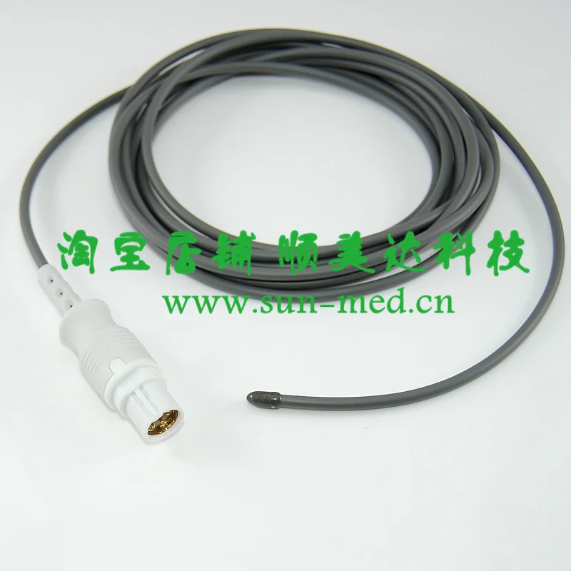 

Compatible temp sensor for Drager for Siemens patient monitor , adult general Rectal with 3m temperature cable probe