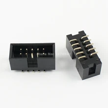 10 шт. в партии 2,54 мм шаг 2x5 Pin 10 Pin SMT SMD мужской кожух IDC Шлейф разъем