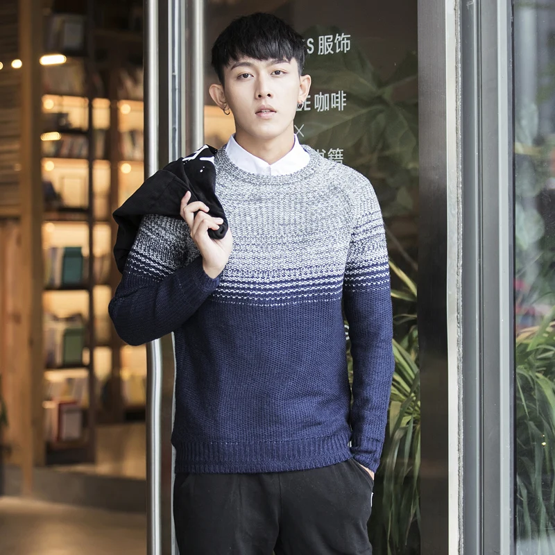 Sweater men M7532 Japanese male head set new winter sweater size